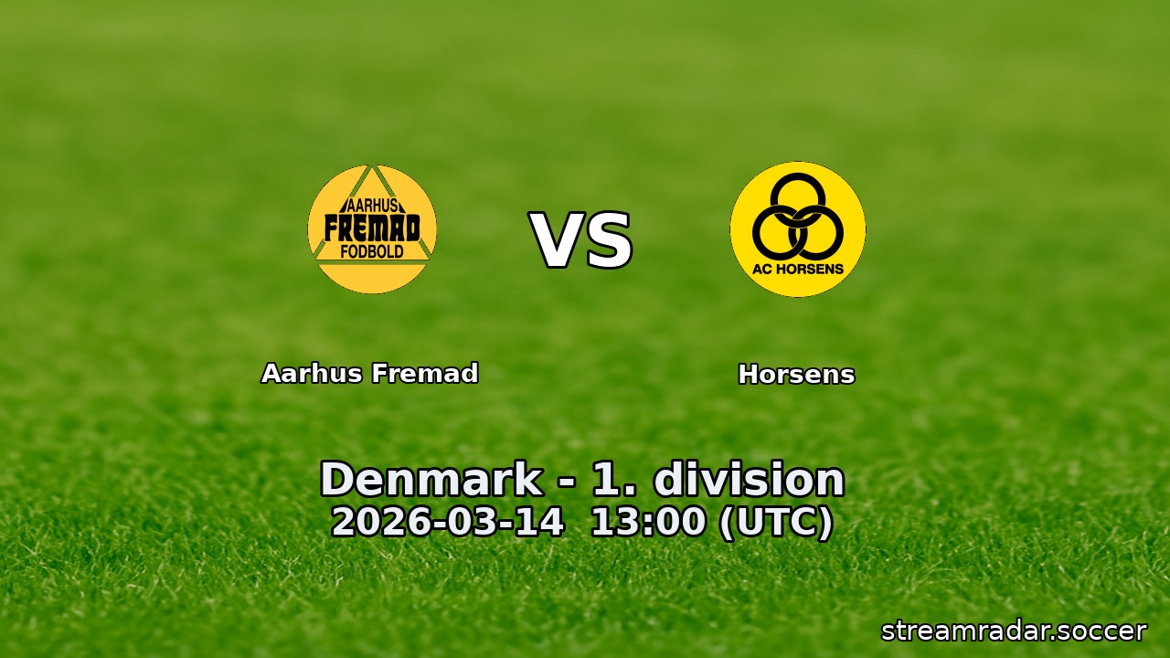 Aarhus Fremad vs Horsens