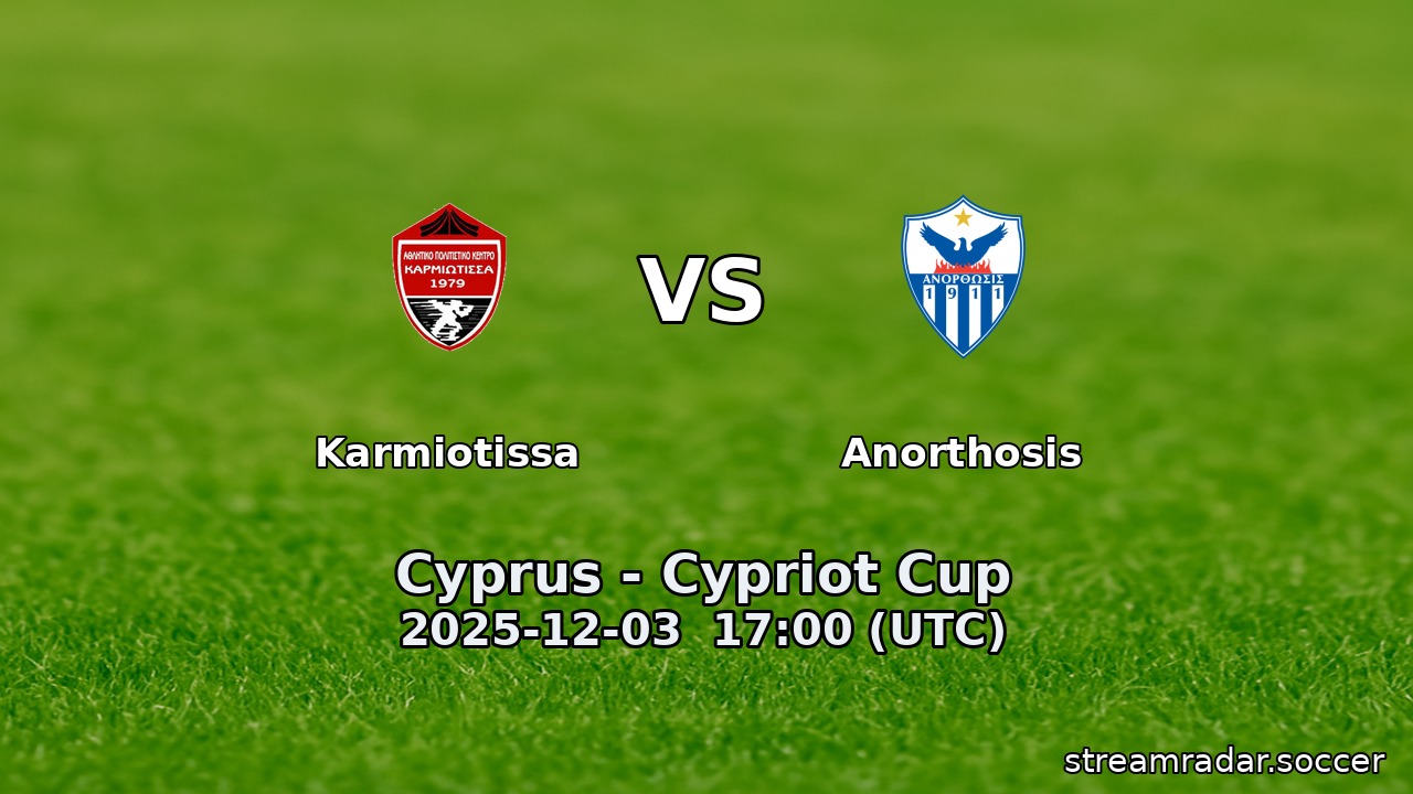 Karmiotissa vs Anorthosis