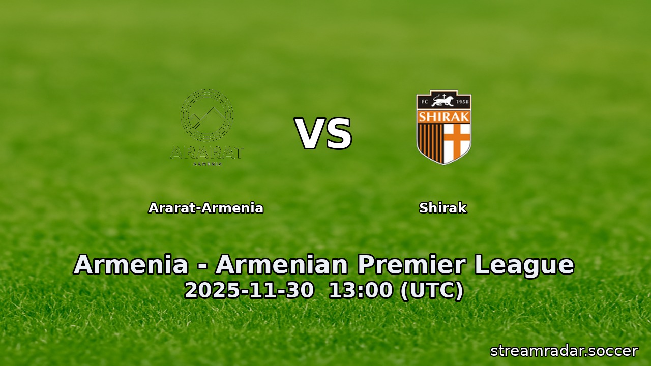 Ararat-Armenia vs Shirak