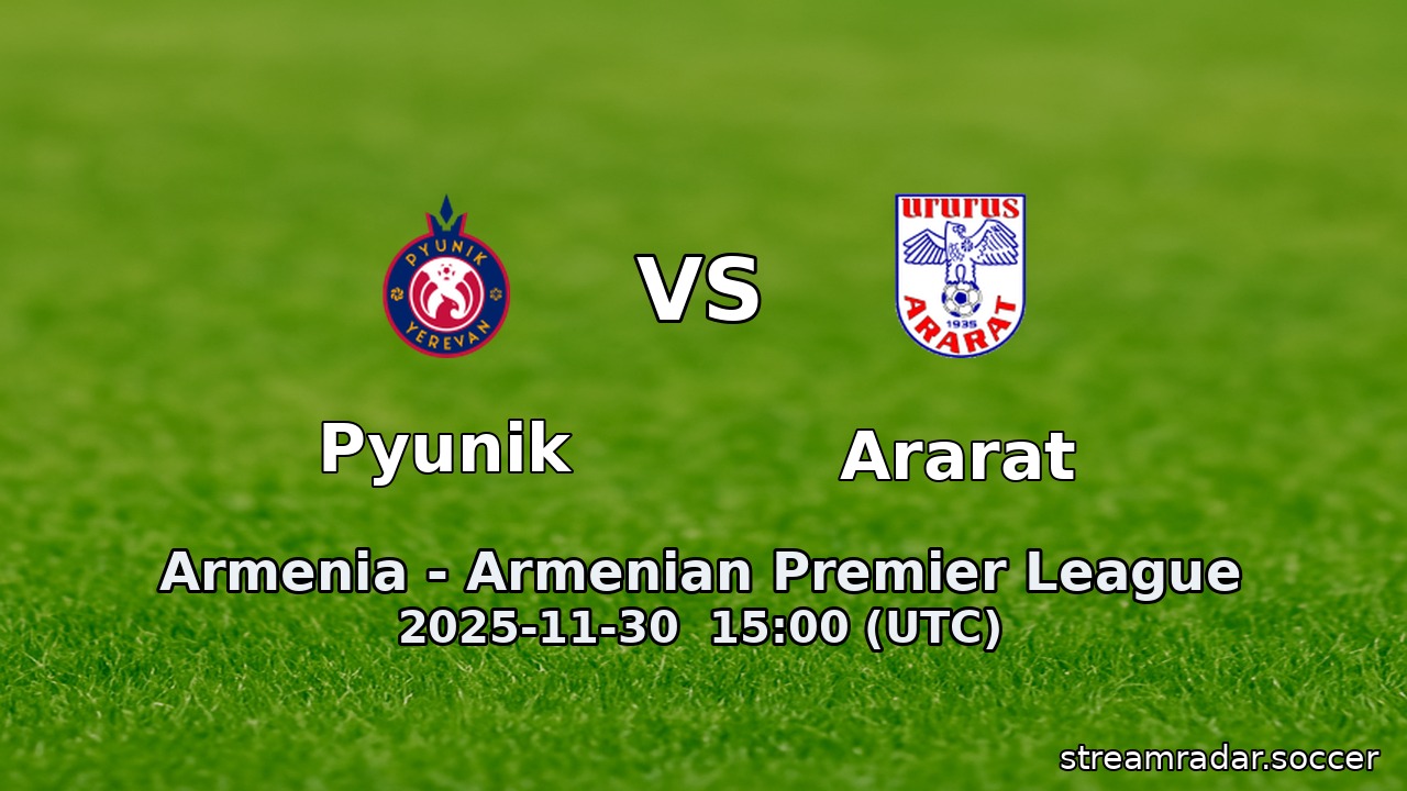 Pyunik vs Ararat