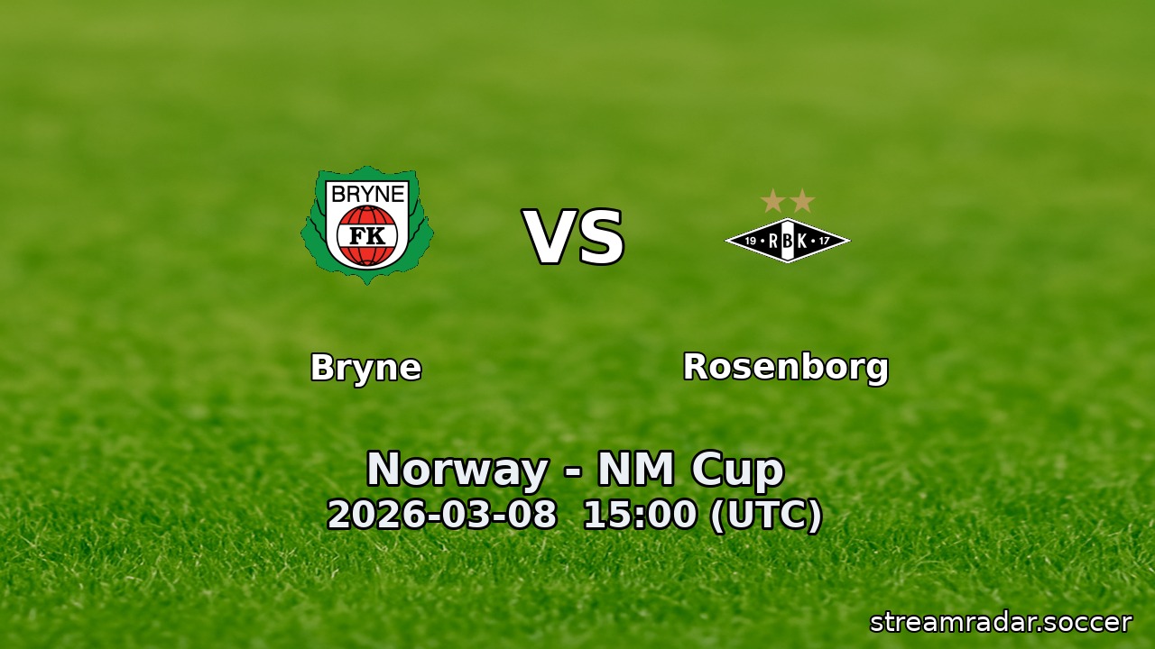 Bryne vs Rosenborg