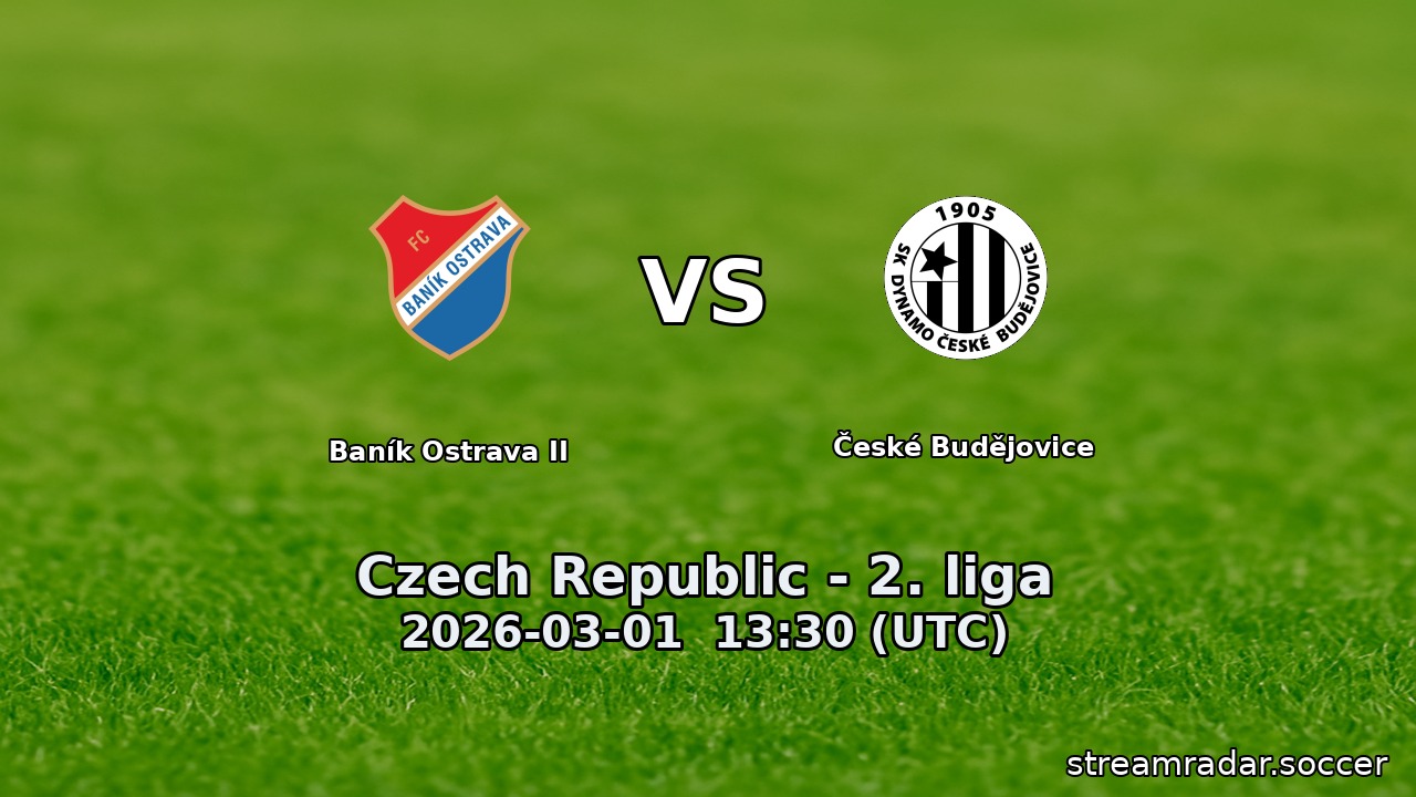 Baník Ostrava II vs České Budějovice