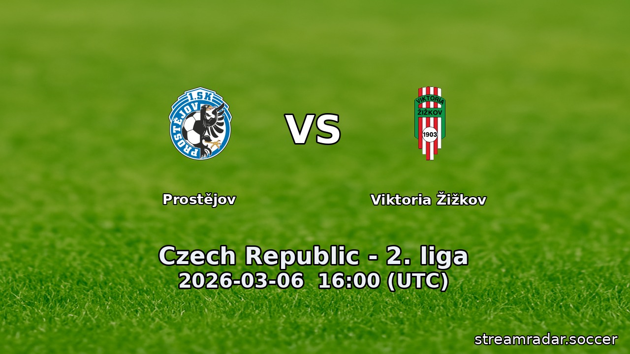 Prostějov vs Viktoria Žižkov