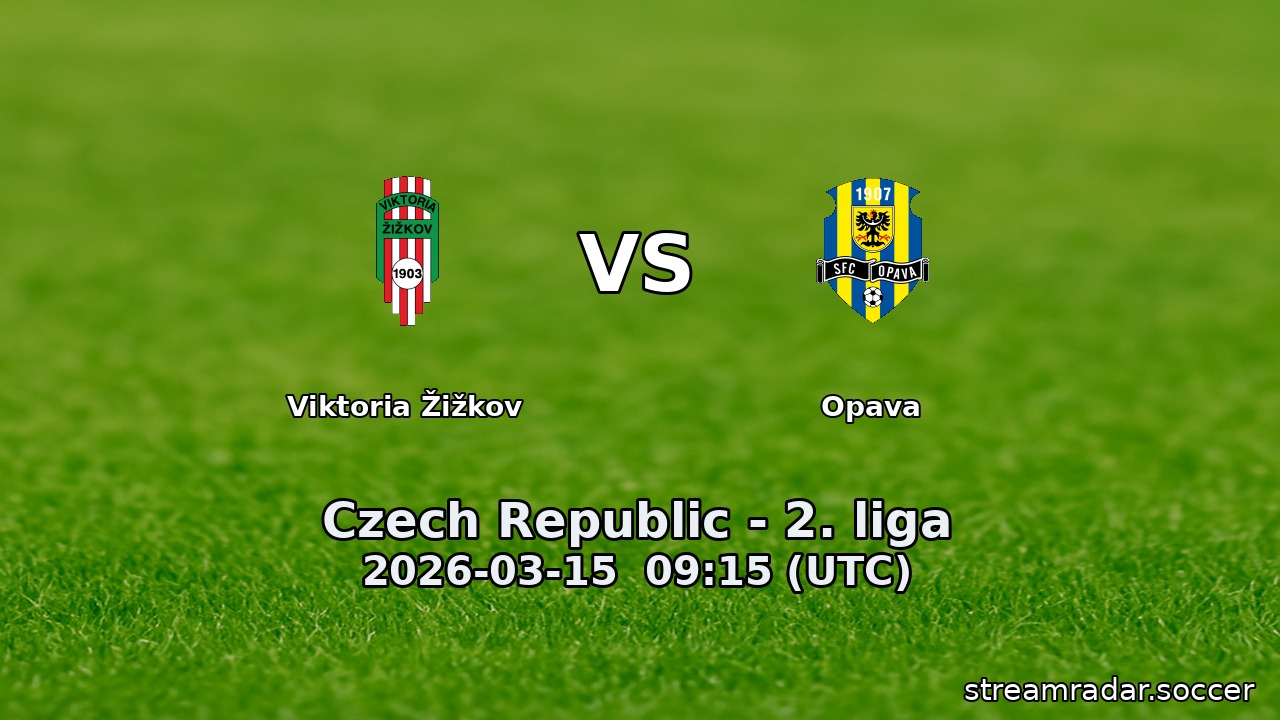Viktoria Žižkov vs Opava