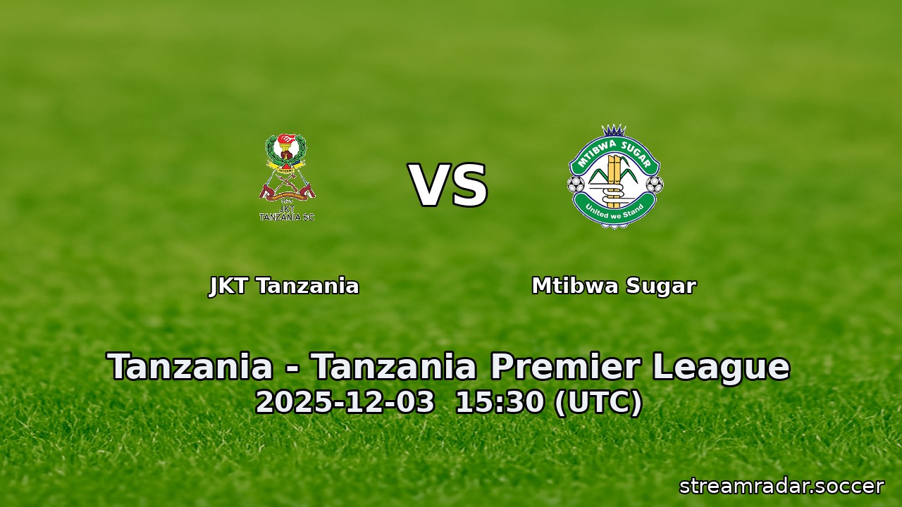 JKT Tanzania vs Mtibwa Sugar