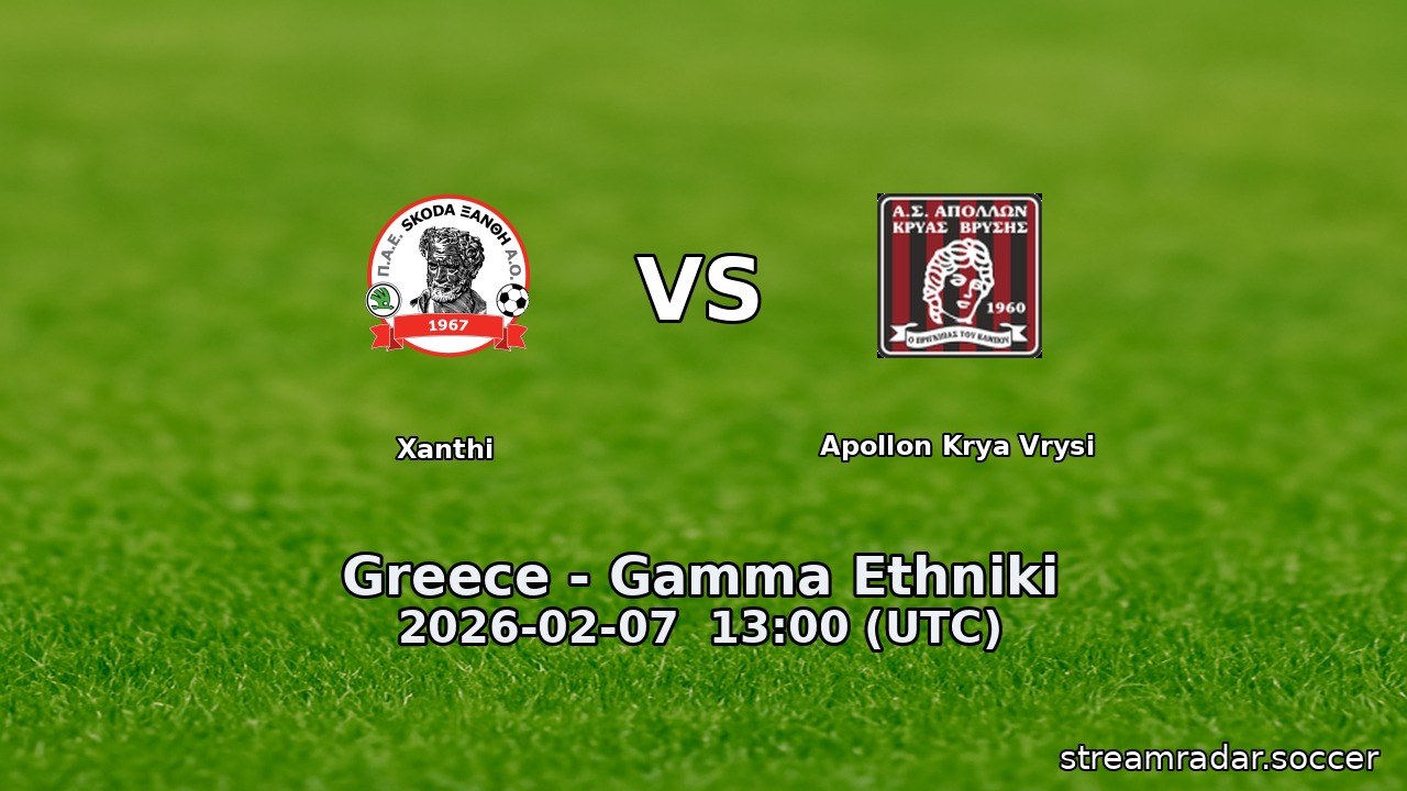 Xanthi vs Apollon Krya Vrysi