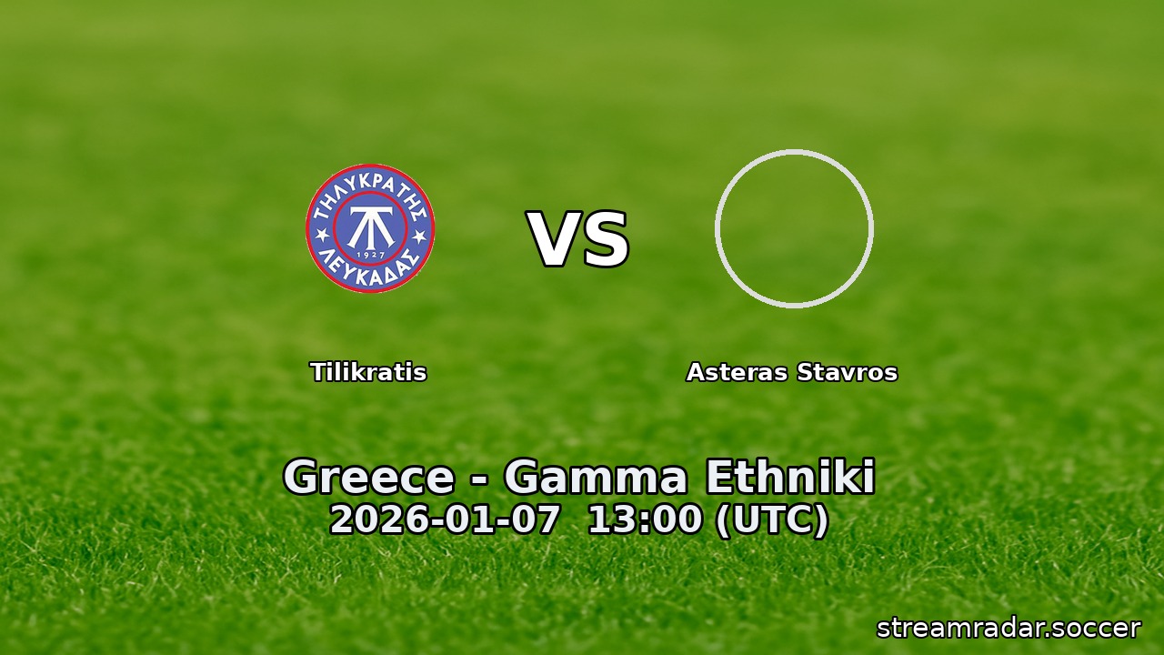 Tilikratis vs Asteras Stavros