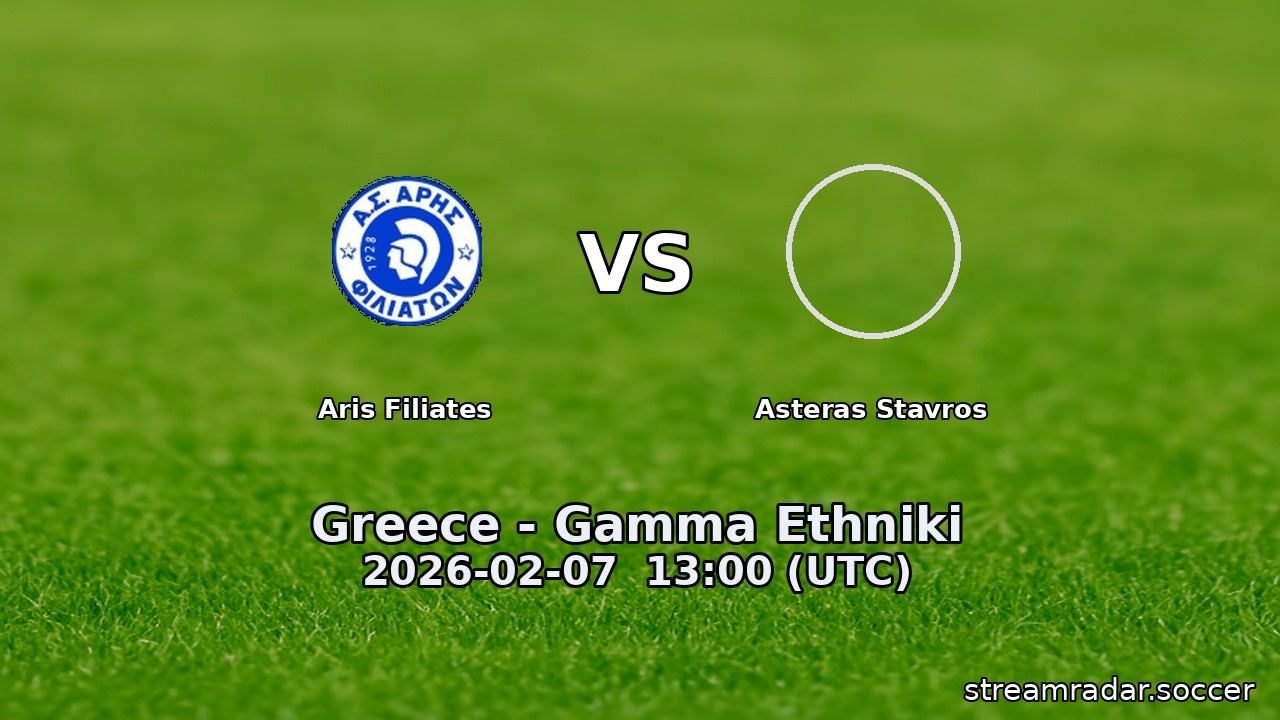 Aris Filiates vs Asteras Stavros