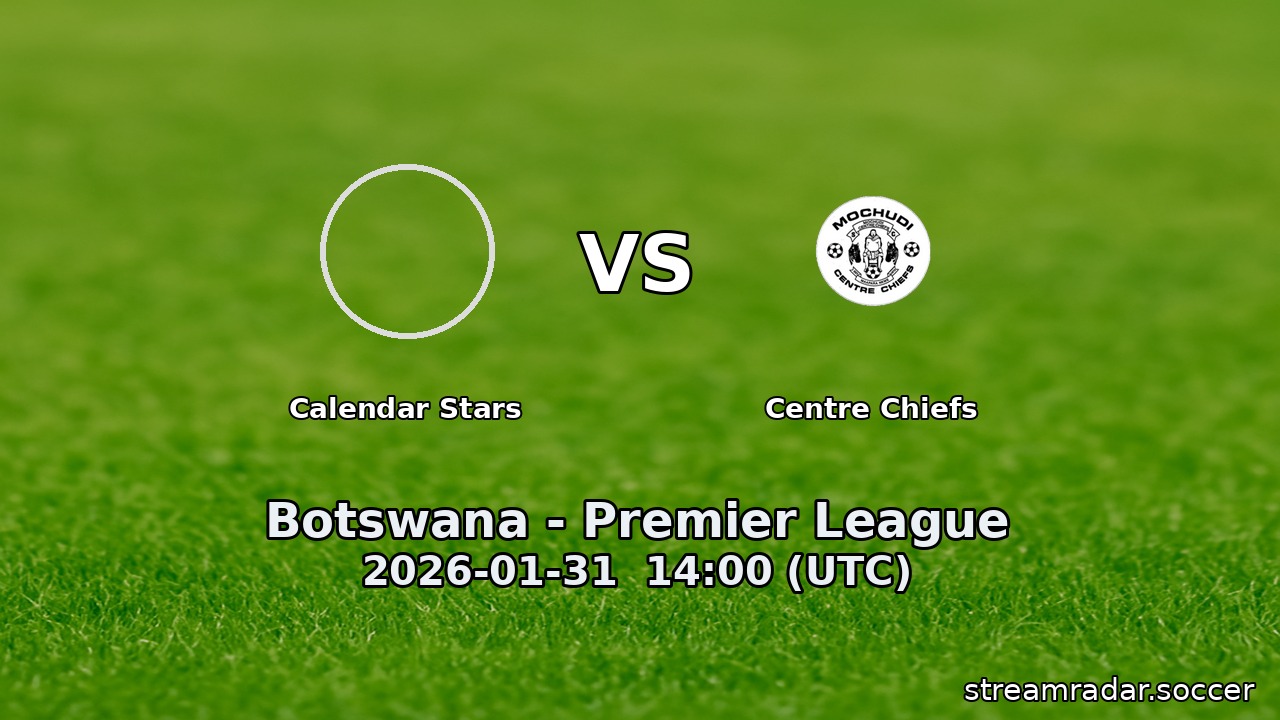 Calendar Stars vs Centre Chiefs