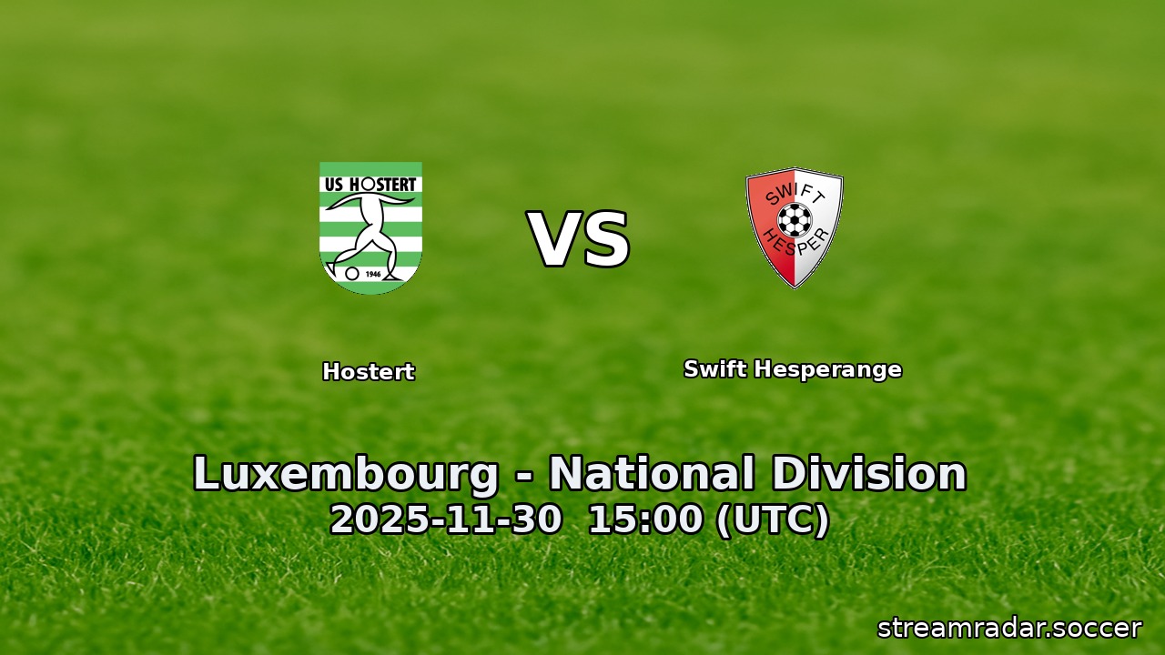 Hostert vs Swift Hesperange