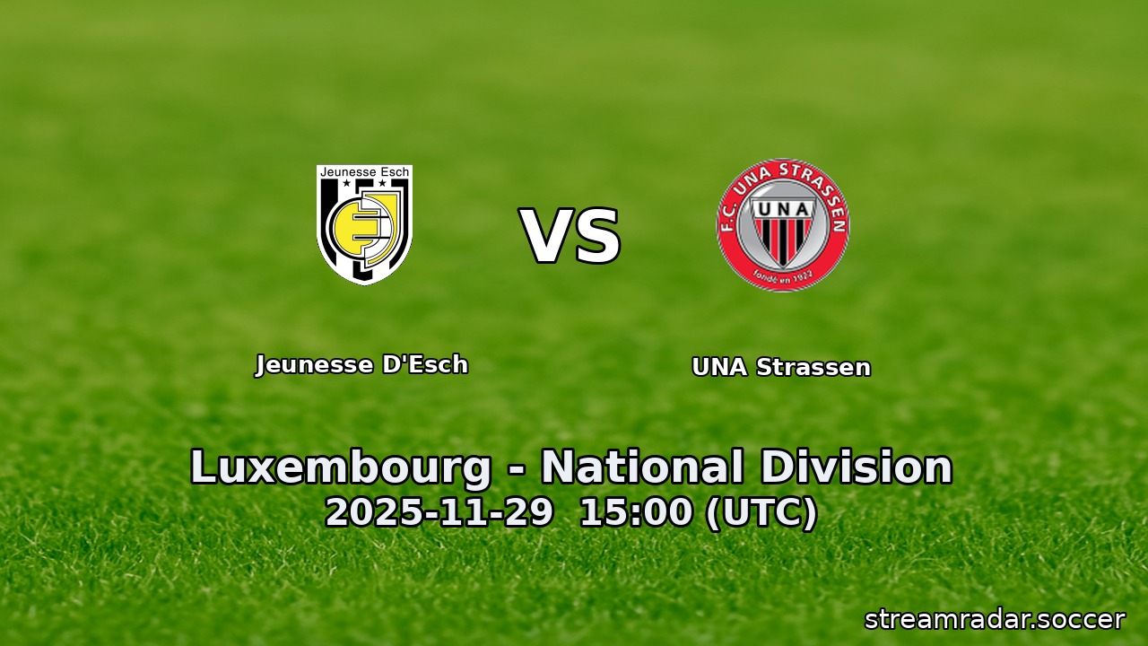 Jeunesse D'Esch vs UNA Strassen