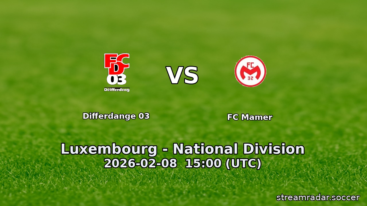 Differdange 03 vs FC Mamer