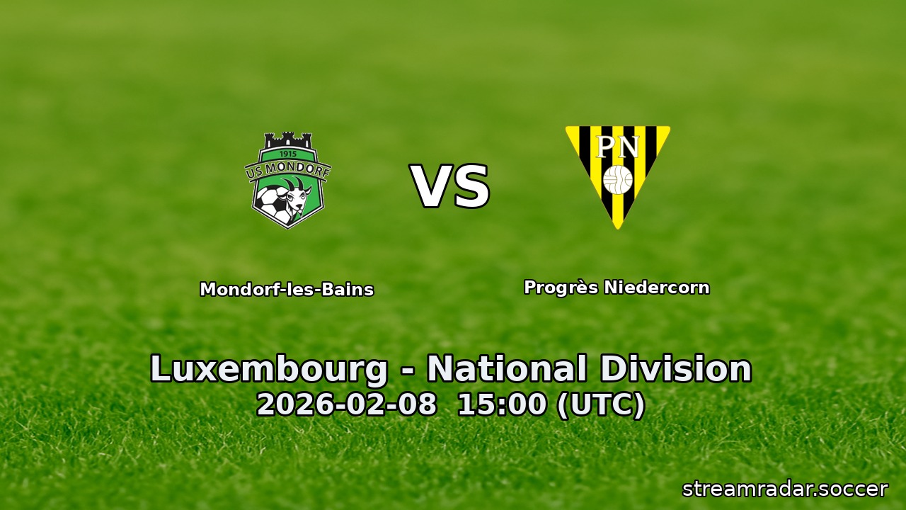 Mondorf-les-Bains vs Progrès Niedercorn