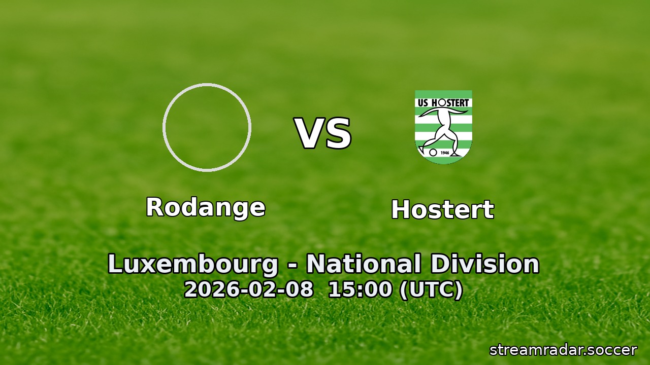 Rodange vs Hostert