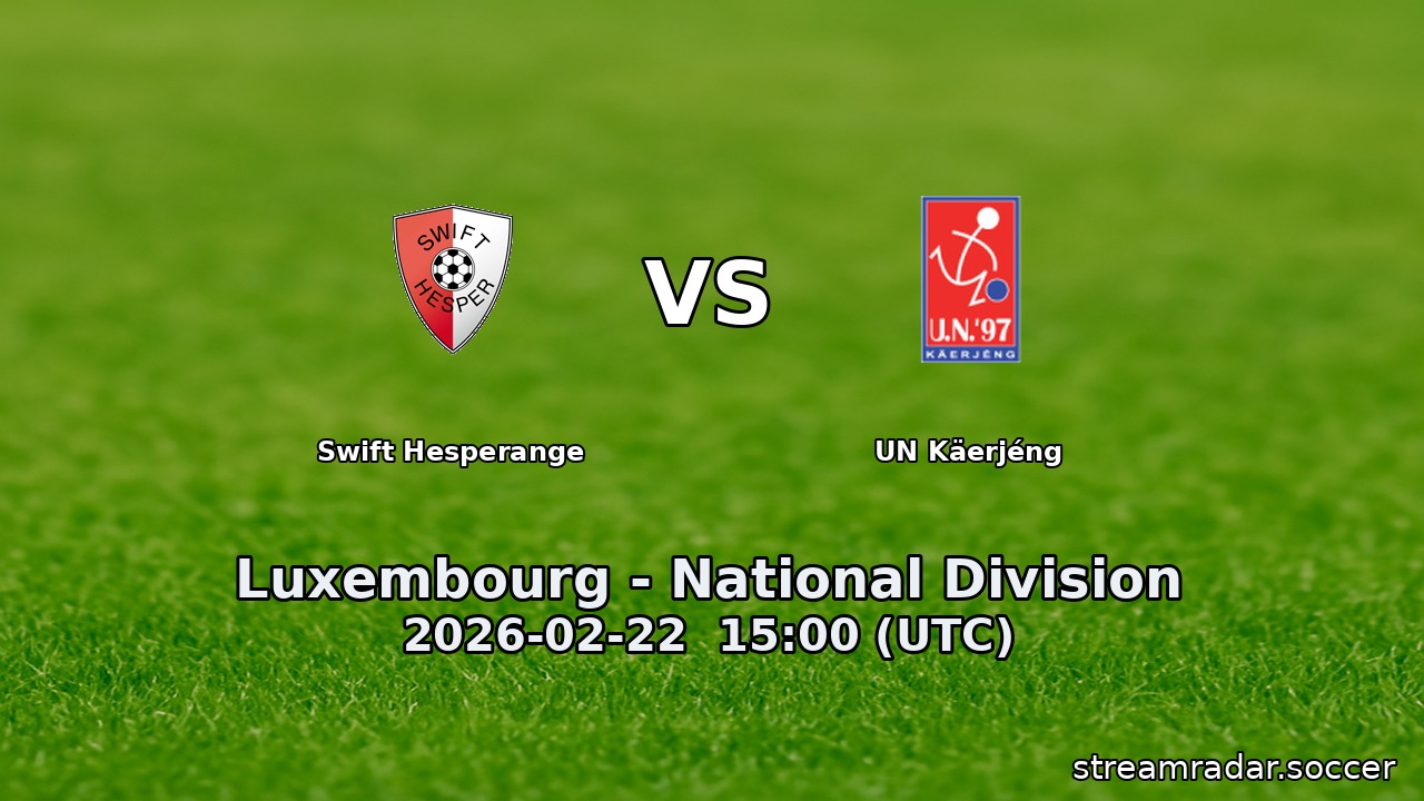 Swift Hesperange vs UN Käerjéng