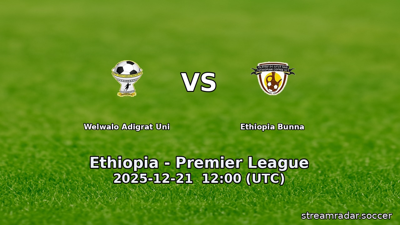 Welwalo Adigrat Uni vs Ethiopia Bunna