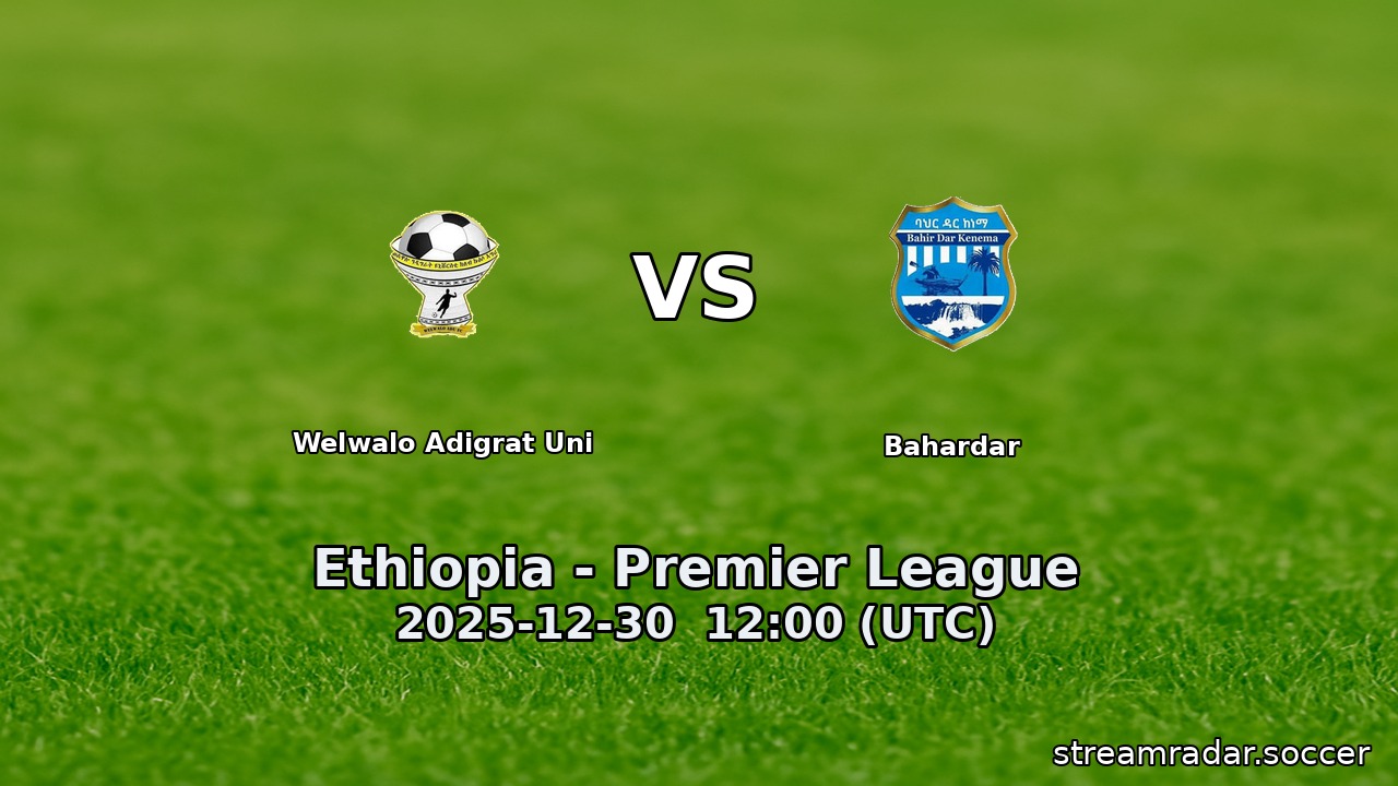 Welwalo Adigrat Uni vs Bahardar