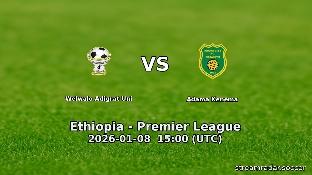 Welwalo Adigrat Uni vs Adama Kenema