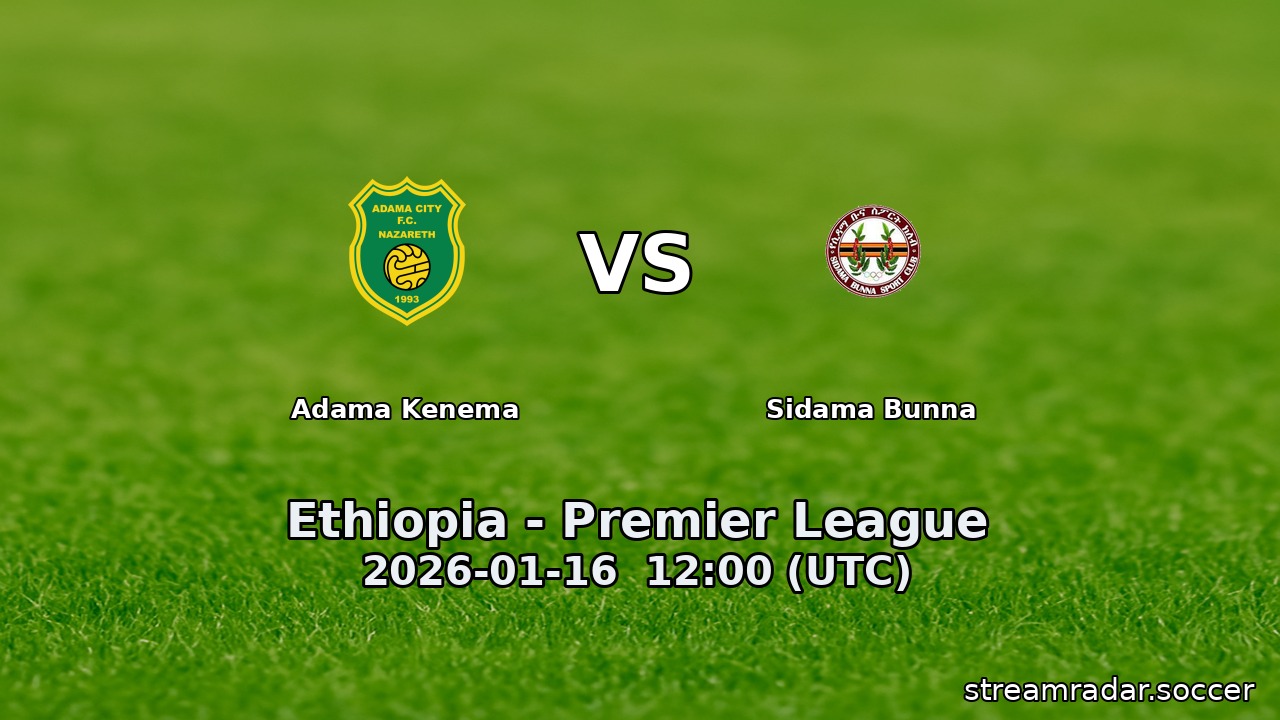 Adama Kenema vs Sidama Bunna