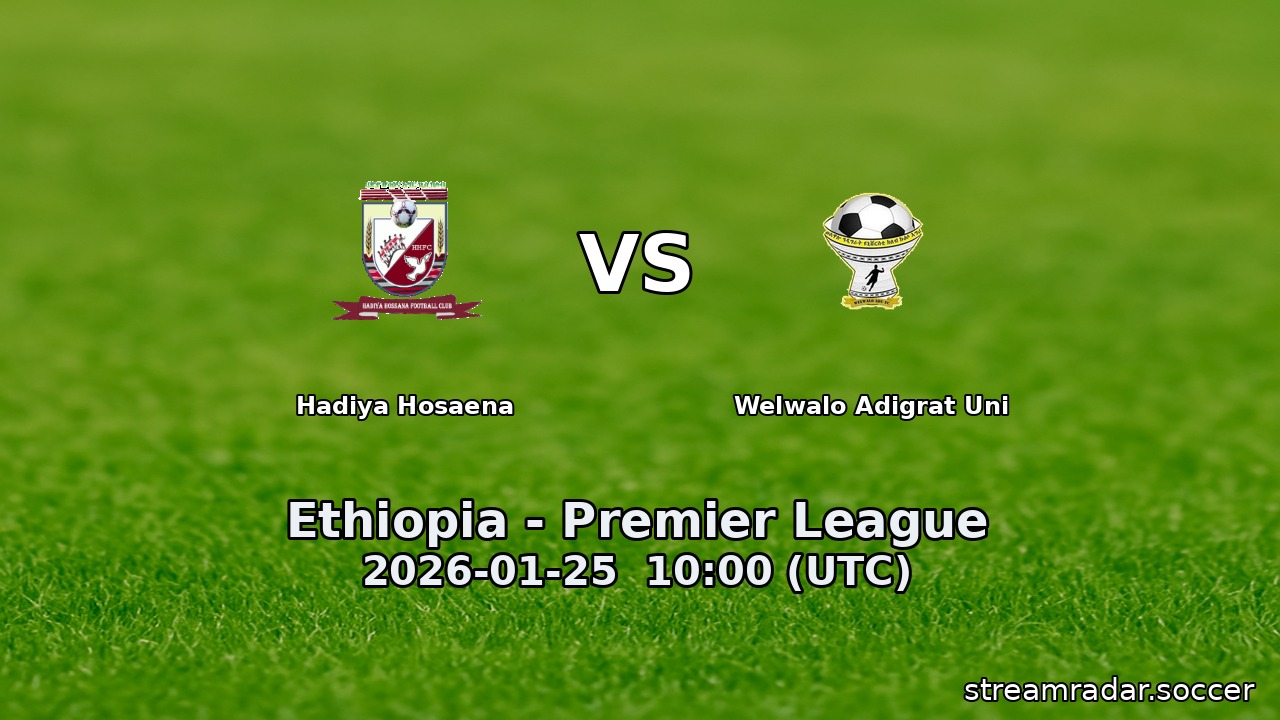 Hadiya Hosaena vs Welwalo Adigrat Uni