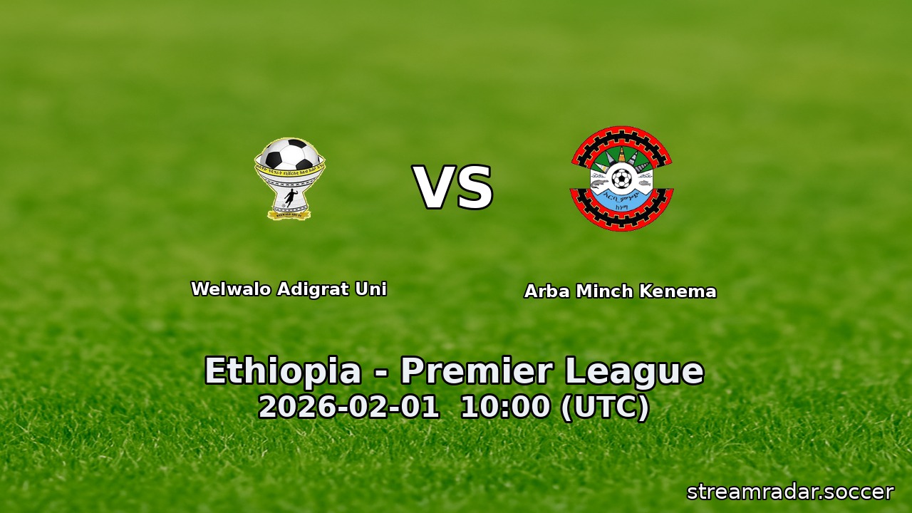 Welwalo Adigrat Uni vs Arba Minch Kenema