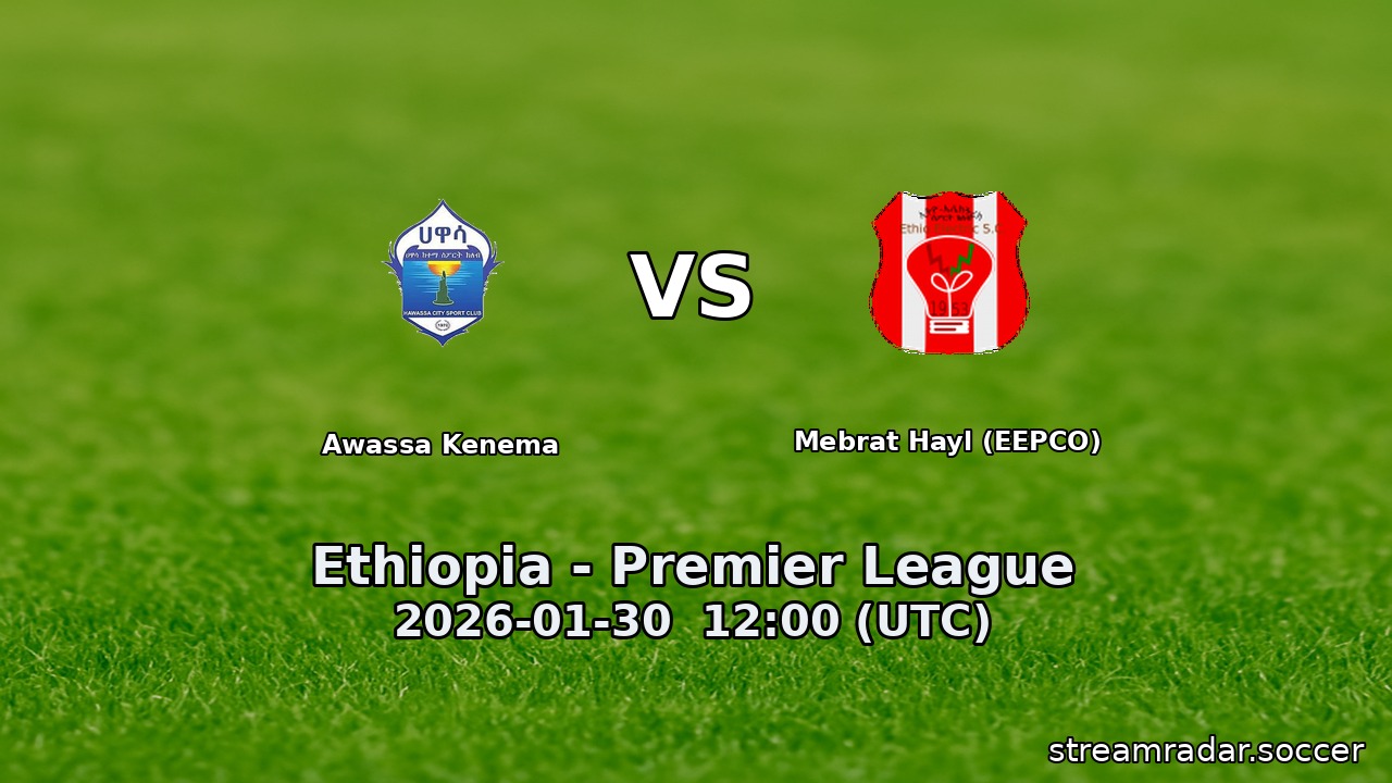 Awassa Kenema vs Mebrat Hayl (EEPCO)