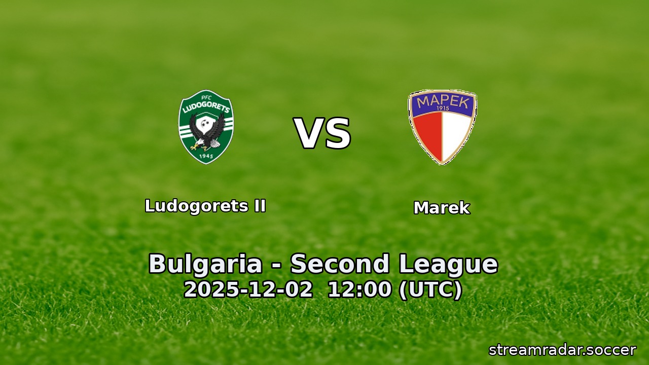 Ludogorets II vs Marek