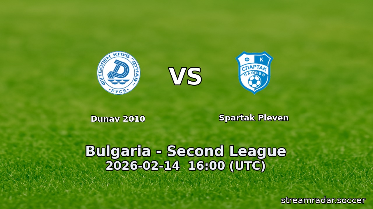 Dunav 2010 vs Spartak Pleven