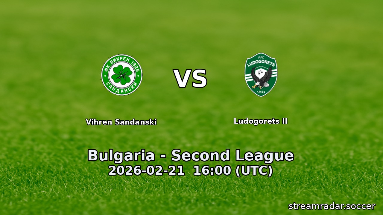 Vihren Sandanski vs Ludogorets II