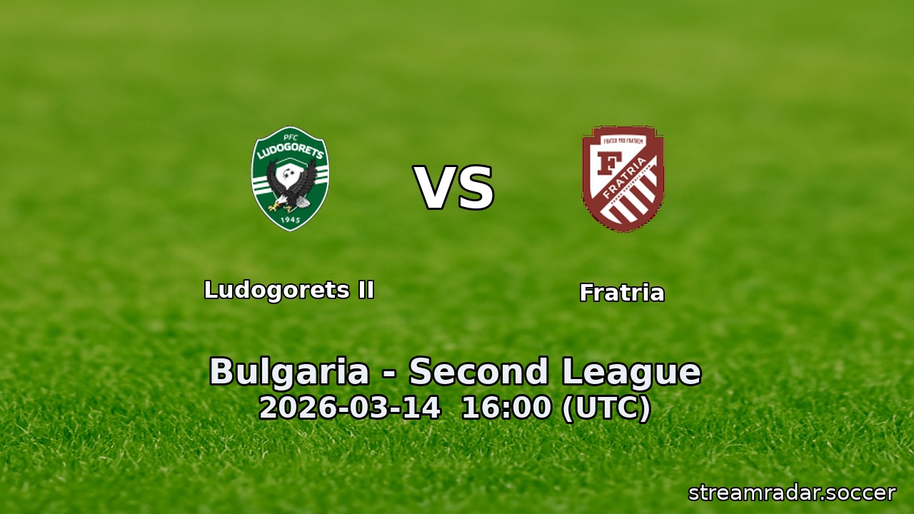 Ludogorets II vs Fratria