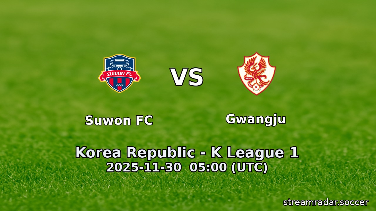 Suwon FC vs Gwangju