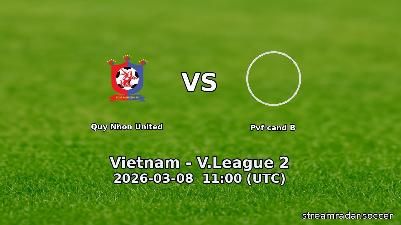 Quy Nhon United vs Pvf-cand B