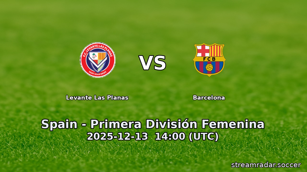 Levante Las Planas vs Barcelona