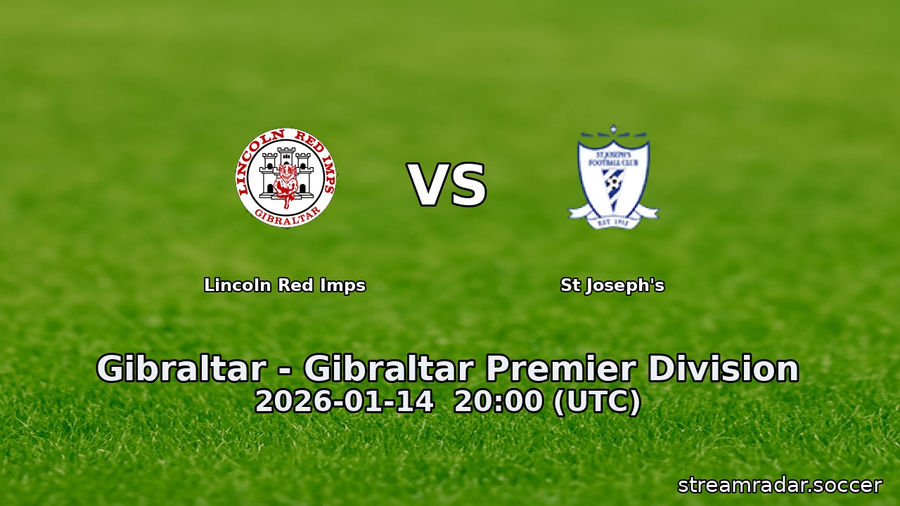 Lincoln Red Imps vs St Joseph's