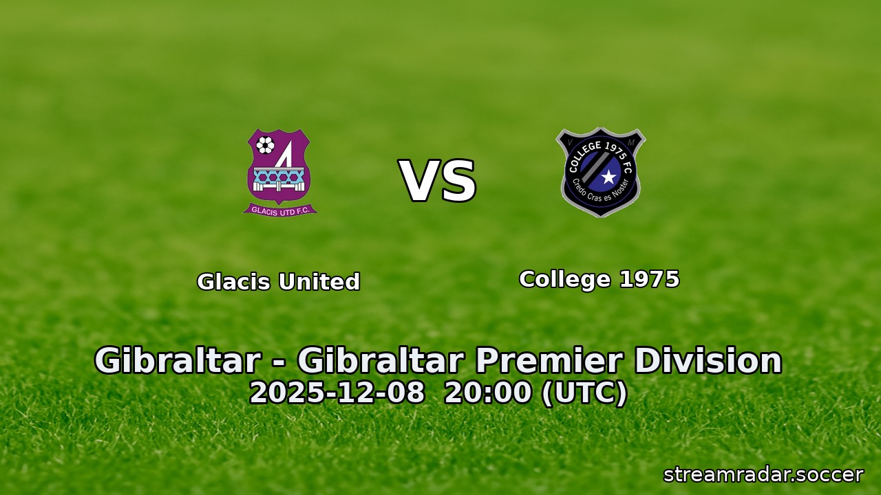 Glacis United vs College 1975