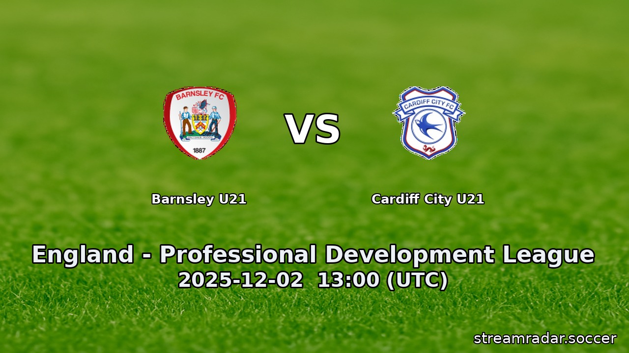 Barnsley U21 vs Cardiff City U21