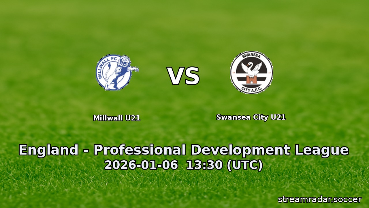 Millwall U21 vs Swansea City U21