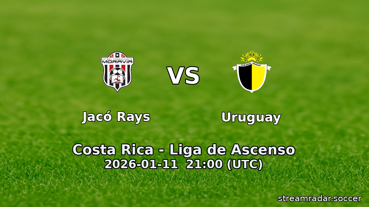Jacó Rays vs Uruguay