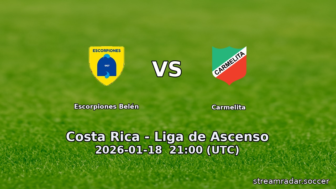Escorpiones Belén vs Carmelita