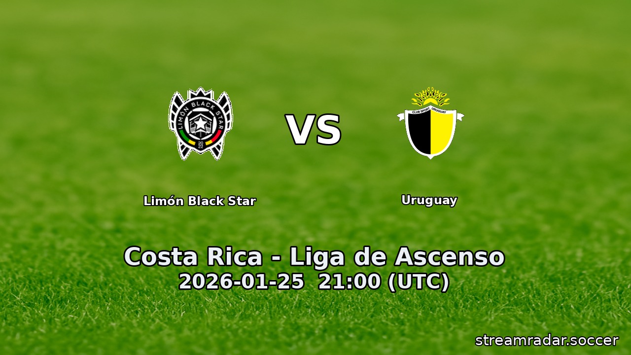 Limón Black Star vs Uruguay