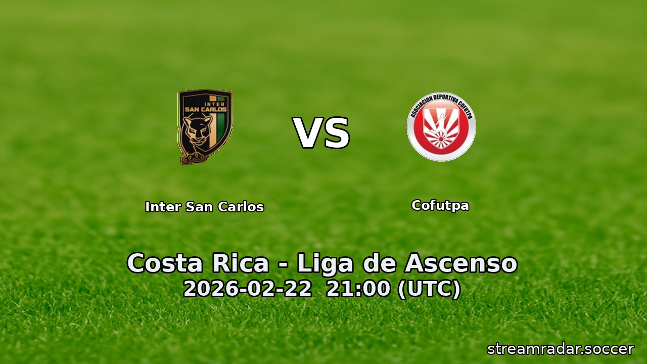 Inter San Carlos vs Cofutpa