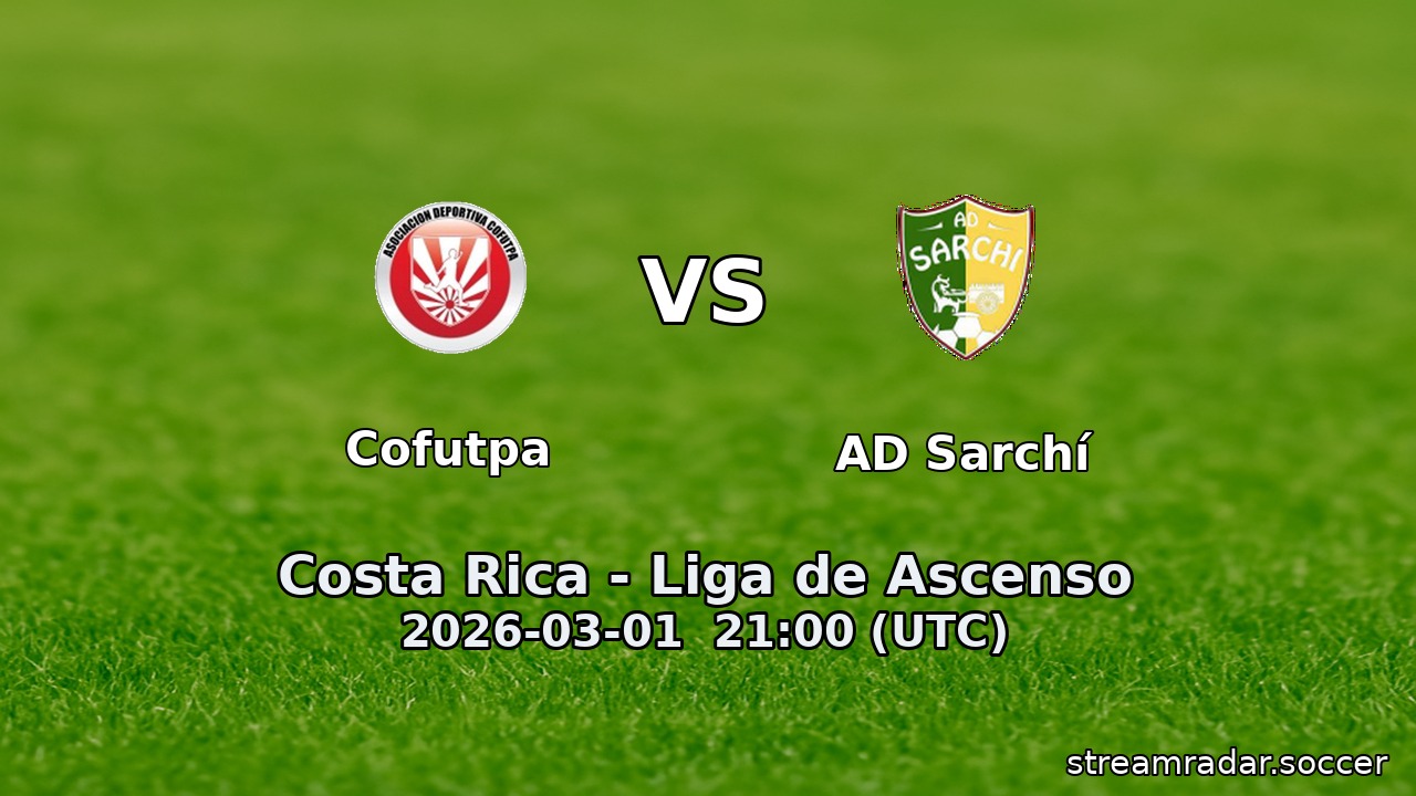 Cofutpa vs AD Sarchí