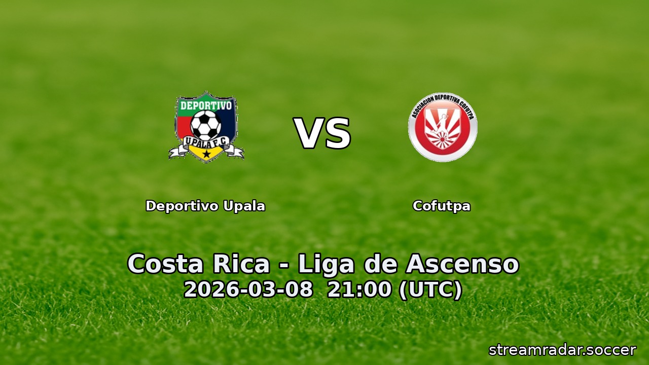Deportivo Upala vs Cofutpa
