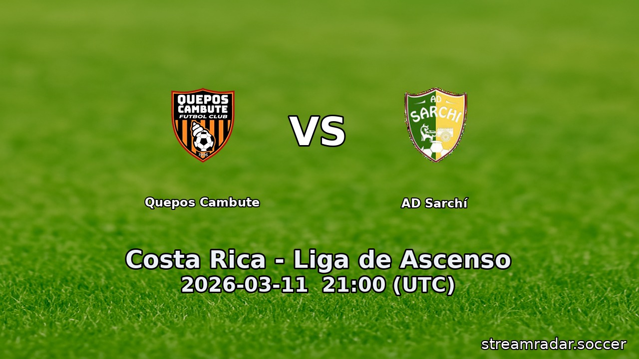 Quepos Cambute vs AD Sarchí