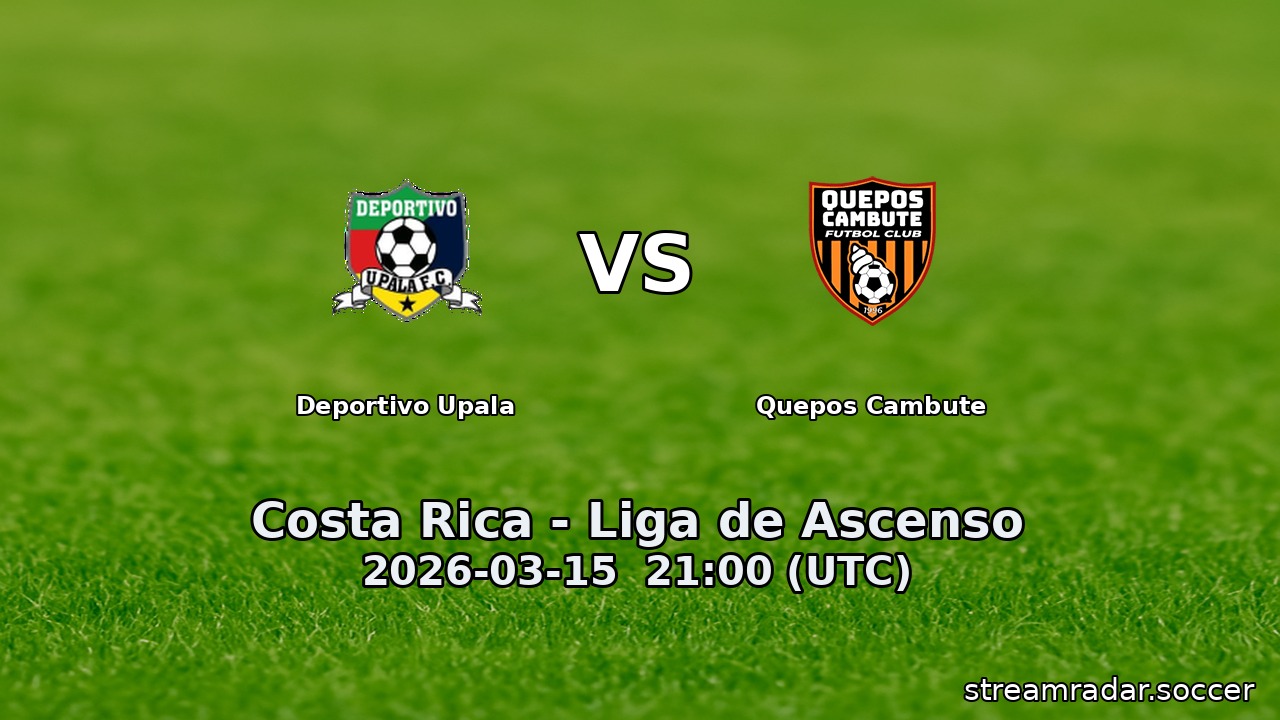 Deportivo Upala vs Quepos Cambute