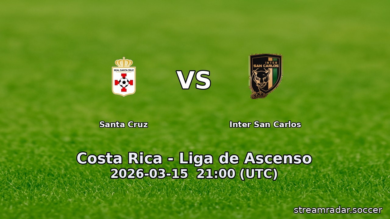 Santa Cruz vs Inter San Carlos