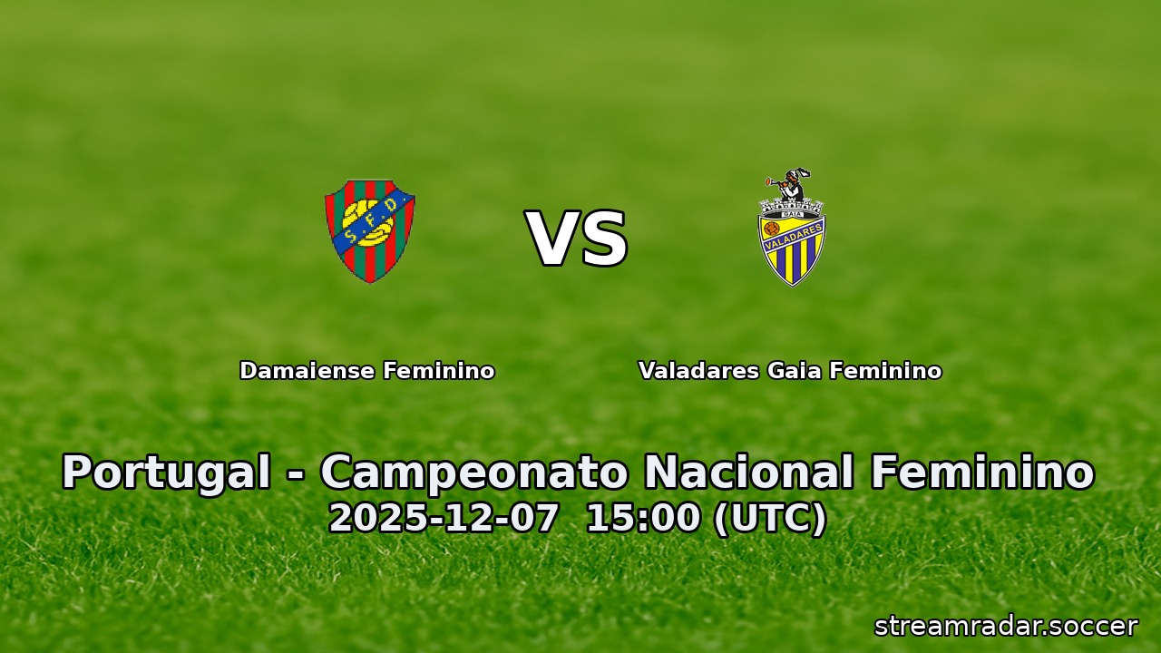 Damaiense Feminino vs Valadares Gaia Feminino