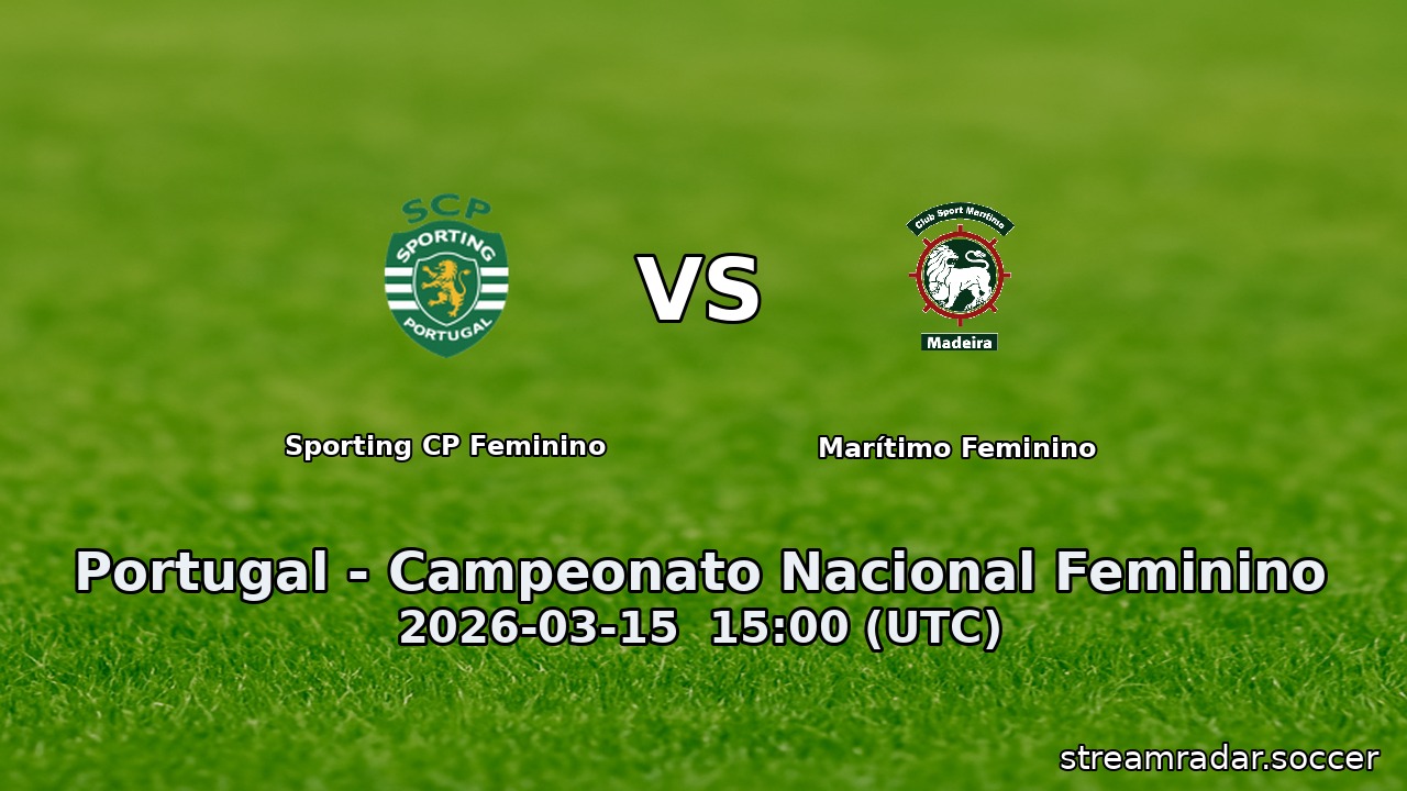 Sporting CP Feminino vs Marítimo Feminino
