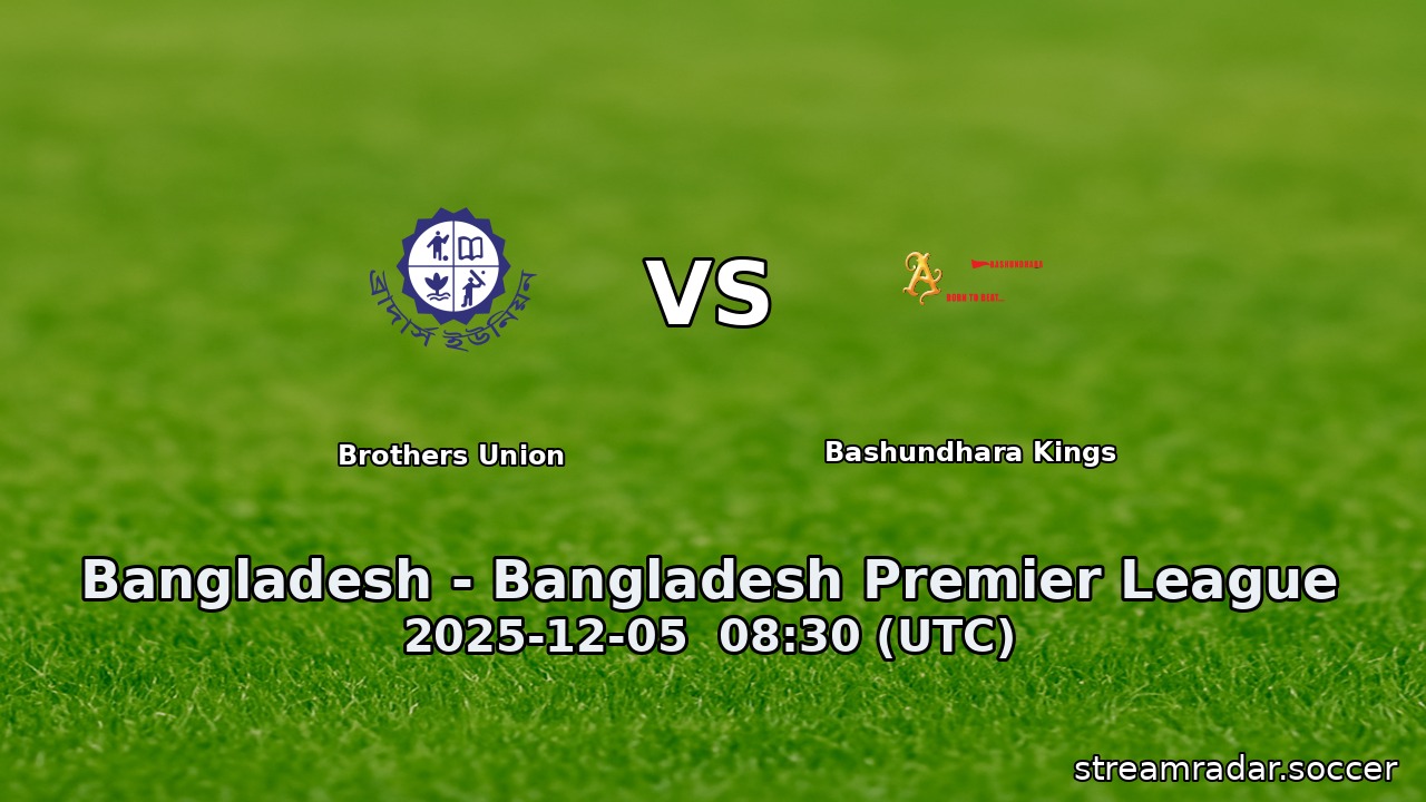 Brothers Union vs Bashundhara Kings