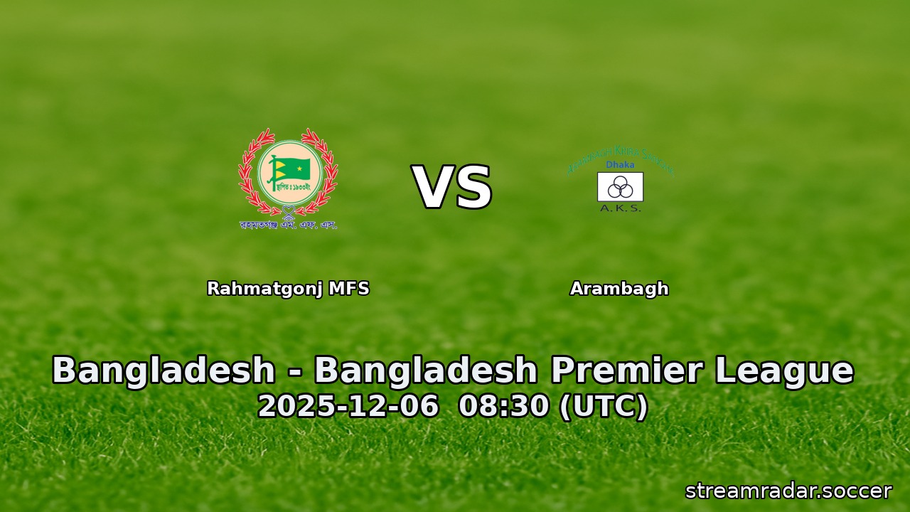 Rahmatgonj MFS vs Arambagh